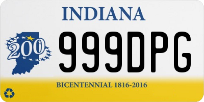 IN license plate 999DPG