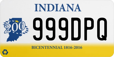 IN license plate 999DPQ