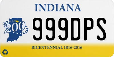 IN license plate 999DPS