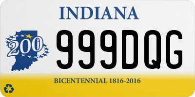 IN license plate 999DQG