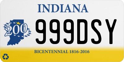 IN license plate 999DSY