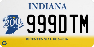 IN license plate 999DTM