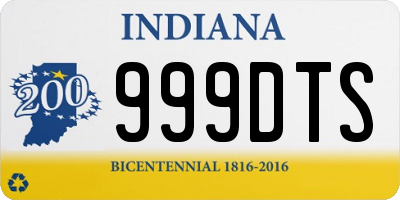 IN license plate 999DTS