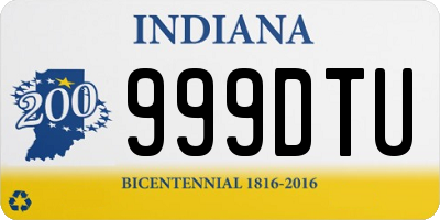 IN license plate 999DTU