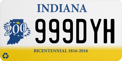 IN license plate 999DYH