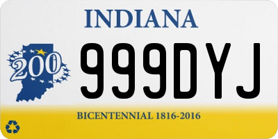 IN license plate 999DYJ