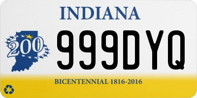 IN license plate 999DYQ