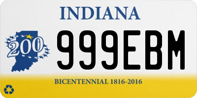 IN license plate 999EBM