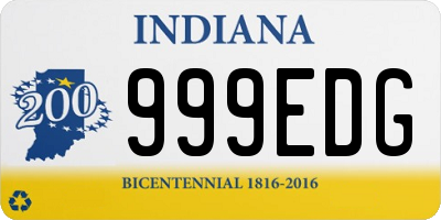 IN license plate 999EDG