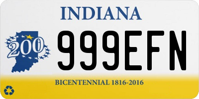 IN license plate 999EFN