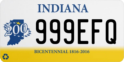 IN license plate 999EFQ