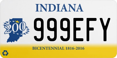 IN license plate 999EFY