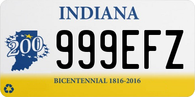 IN license plate 999EFZ