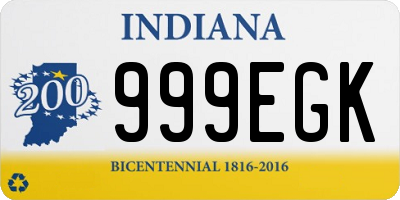 IN license plate 999EGK