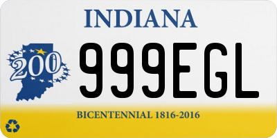 IN license plate 999EGL