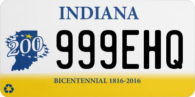 IN license plate 999EHQ