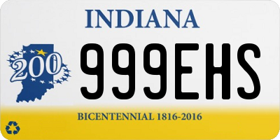 IN license plate 999EHS