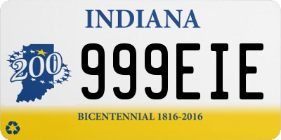 IN license plate 999EIE