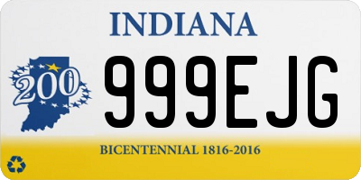 IN license plate 999EJG