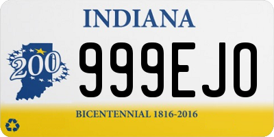 IN license plate 999EJO