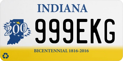 IN license plate 999EKG