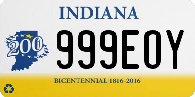 IN license plate 999EOY