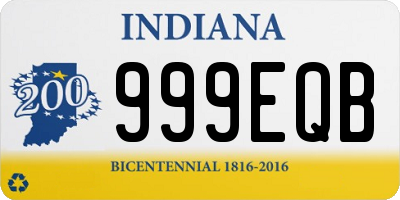 IN license plate 999EQB