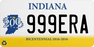 IN license plate 999ERA