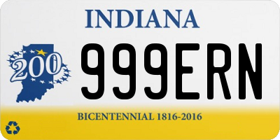 IN license plate 999ERN