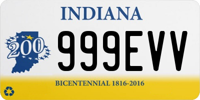 IN license plate 999EVV