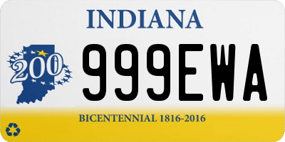IN license plate 999EWA