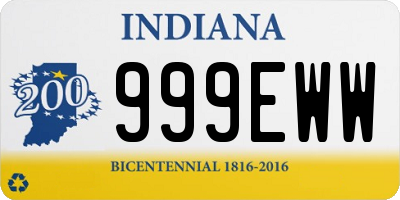 IN license plate 999EWW