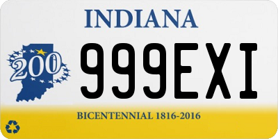 IN license plate 999EXI