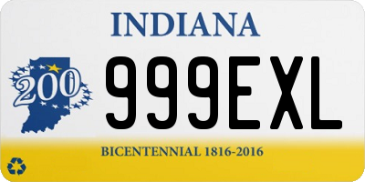 IN license plate 999EXL