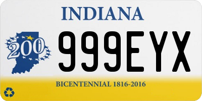 IN license plate 999EYX