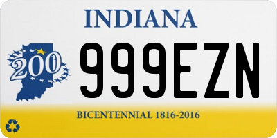 IN license plate 999EZN