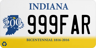 IN license plate 999FAR