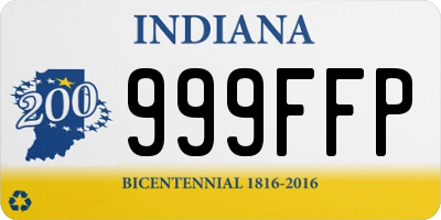 IN license plate 999FFP