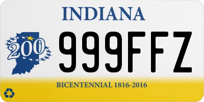 IN license plate 999FFZ