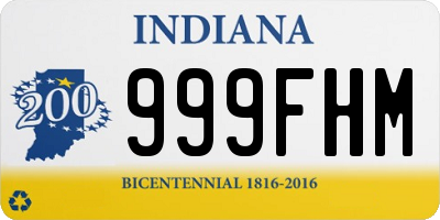 IN license plate 999FHM