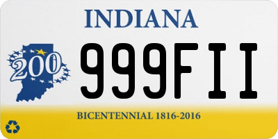 IN license plate 999FII