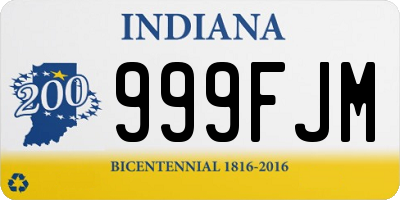 IN license plate 999FJM