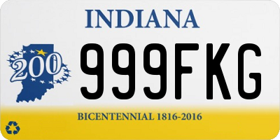 IN license plate 999FKG