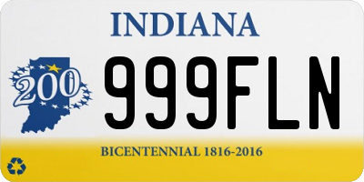 IN license plate 999FLN