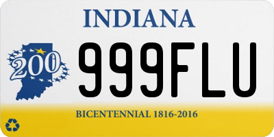 IN license plate 999FLU