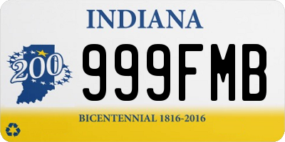 IN license plate 999FMB