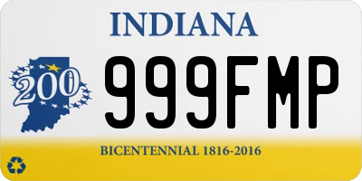 IN license plate 999FMP