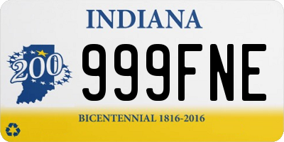 IN license plate 999FNE