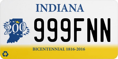 IN license plate 999FNN