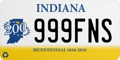 IN license plate 999FNS